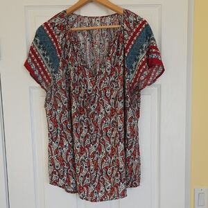 SHEIN Multicolor Paisley Blouse